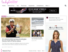 Tablet Screenshot of lady-golfer.com